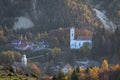Autumn image from the mining town of Rosia Montana, Romania Royalty Free Stock Photo